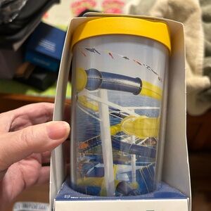 Carnival Tervis Water Slide Cup with Yellow Lid - Brand: